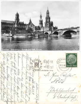 Dresden Elbdampfschiff Blasewitz und Leitmeritz o 1940