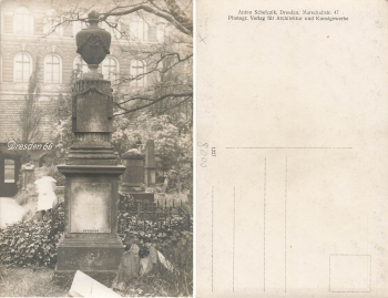 Dresden Elias Friedhof Echtfotokarte * um 1910