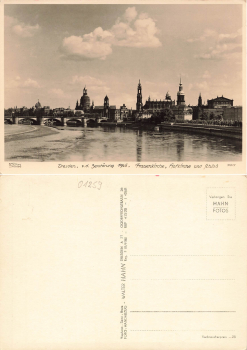 Dresden Frauenkirche Hofkirche Schloss *ca. 1960 Hahn-Foto10817