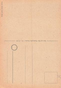 Dresden Frauenkirche Künstlerkarte um 1947