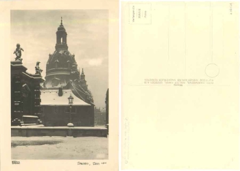 Dresden Frauenkirche im Winter *1954 Hahn-Foto4811