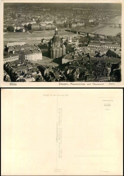 Dresden Frauenkirche mit Neumarkt *ca.1950 ​​​​​​​Verlag Hahn-Foto12972
