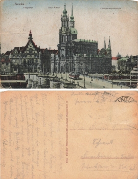 Dresden Friedrich August Bruecke o um 1920