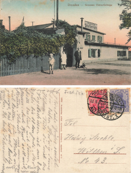 Friedrichstadt Dresden Restaurant Onkel Toms Huette Ostra Gehege o 1920