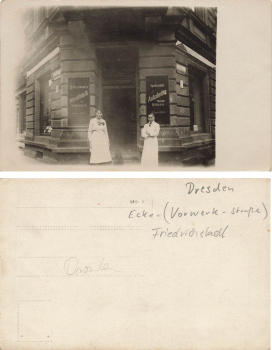 Friedrichstadt Dresden Fleischerei Vorwerkstrasse * um 1910