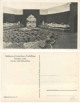 Dresden Jubiläums Gartenbau Ausstellung 1926 Aus der ersten Blumenschau ​​​​​​​Offizielle Karte No.19