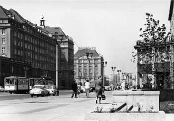 Dresden Ernst-Thalmann-Strasse Grossfoto um 1970
