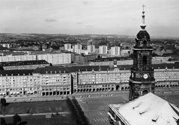 Dresden Altmarkt Grossfoto um 1970