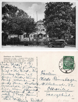 Hosterwitz Dresden Gasthaus zur Schanze Max Ramm o 1935