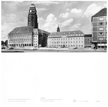 Dresden Großformatkarte A5 *1969
