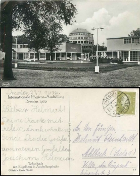 Dresden International Hygiene Exhibition 1930 Official Map No.28 Ball House and Exhibition Railway o 21.7.1932