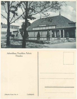 Dresden Annual Review of German Labor 1927 ​​​​​​​Official ticket 15 Lichtspiele cinema