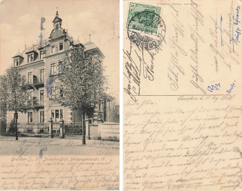 Johannstadt Dresden Wintergartenstrasse 17 St. Joseph Stift o 1908