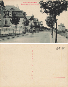 Klotzsche-Koenigswald Dresden Gartenstrasse und neues Rathaus * um 1910