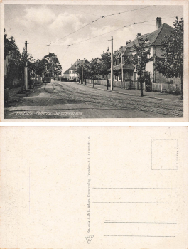 Klotzsche-Hellerau Dresden Dresdnerstrasse Tram * um 1920