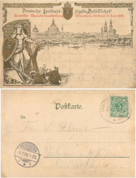Dresden German Agricultural Society 12th traveling exhibition 1898