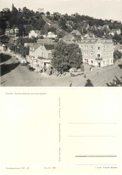 Loschwitz Dresden Koernerplatz cable car *1960 Hanich1230