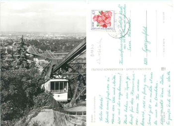 Loschwitz Dresden suspension railway o 5.7.1976