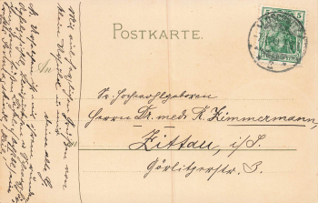 Loschwitz Dresden Künstlerkarte Adolf Nöther o 1909