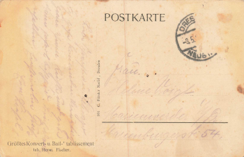 Loschwitz Dresden Hotel Demnitz Wintergarten o um 1920