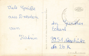 Loschwitz Dresden Pionier Palast "Walter Ulbricht"  Schloss Albrechtsburg Bautzner Strasse o um 1955