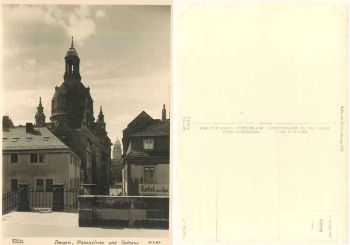 Dresden Munzgasse mit Frauenkirche *1956 Hahn-Foto10787