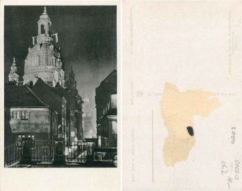 Dresden Munzgasse und Frauenkirche *ca. 1956