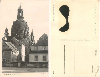 Dresden Munzgasse mit Frauenkirche * ca. 1950