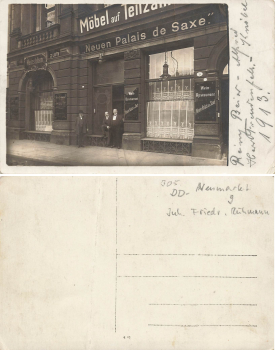 Dresden Neumarkt 9 Weinstuben zum neuen Palais de Saxe um 1920