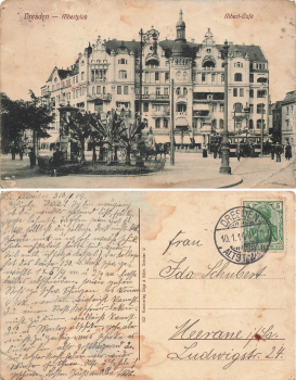 Dresden Neustadt Albertplatz Albert Cafe o 1914
