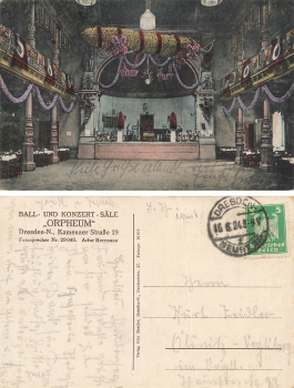 Dresden Neustadt Kamenzer Strasse 19 Orpheum Saele o 1924