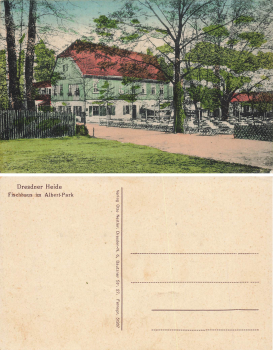 Radeberger Vorstadt Dresden Neustadt Fischhaus im Albert Park * um 1920