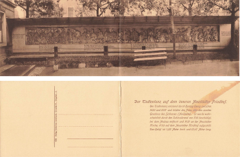 Dresden Neustadt Cemetery The Dance of Death * around 1920 2-fold card