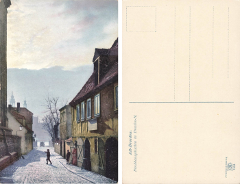 Alt-Dresden Neustadt Blockhausgaesschen * um 1920