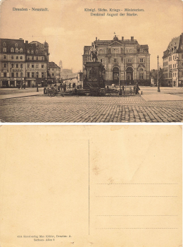 Dresden Neustaedter Markt War Ministry Cafe Moltke * around 1910
