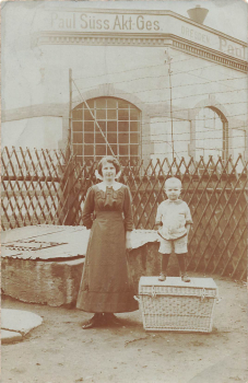 Dresden Paul Süss AG luxury paper factory real photo * around 1910