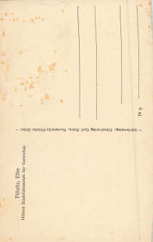 Pillnitz Dresden Higher State School for Horticulture * around 1920