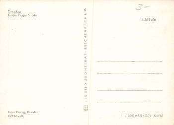 Dresden Prager Strasse Eiscafe * 1971