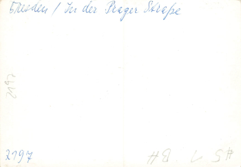 Seevorstadt Dresden Prager Strasse  *1970 Hanich2197