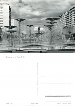 Seevorstadt Dresden Prager Strasse Fountain *1975 Hanich2286