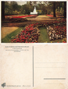 Dresden Reichsgartenschau 1936 Official Map No.42 The small flower parterre