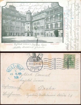 Dresden Schlosshof o 14.8.1904