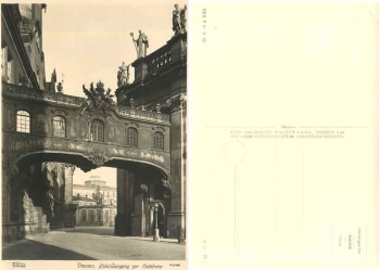 Dresden Castle Transition to Hofkirche *1956 Hahn-Foto10989