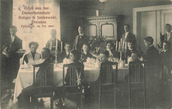 Seevorstadt Dresden Dienerfachschule Krüger & Jankowski Falkenstrasse 18 o 1913