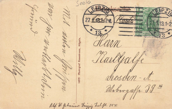 Seevorstadt Dresden Dienerfachschule Krüger & Jankowski Falkenstrasse 18 o 1913