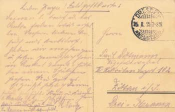 Seevorstadt Dresden Pragerstrasse Kaiser Cafe o 1915