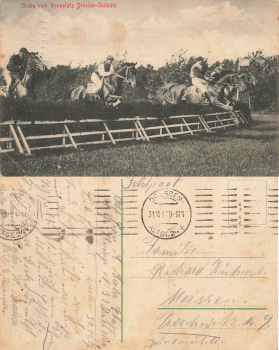 Seidnitz Dresden racecourse horse racing o 1918