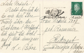 Dresden Südvorstadt Bergstrasse 25 Pensionat Bibra o 1929