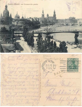 Dresden Terrassenufer  o 20.3.1915