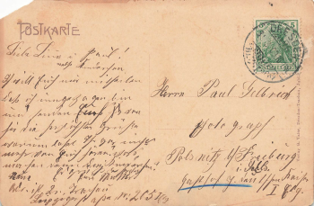 Trachau Dresden Döbelner Strasse vom Wilden Mann * um 1905